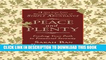 New Book Peace and Plenty: Finding Your Path to Financial Serenity