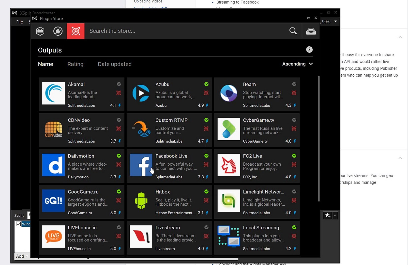 xsplit setup