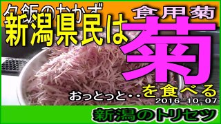 食用菊　新潟県民は菊を食べる