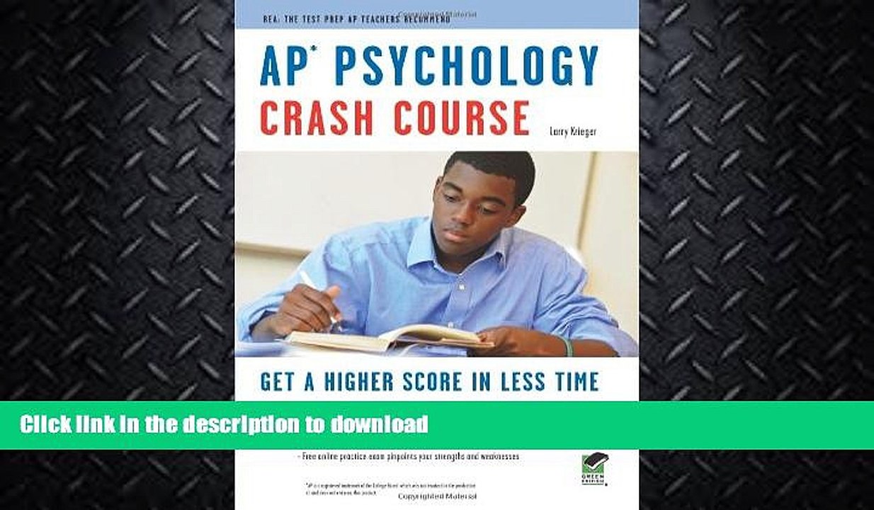 FAVORITE BOOK  APÂ® Psychology Crash Course Book + Online (Advanced Placement (AP) Crash Course)