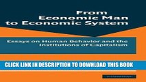 Collection Book From Economic Man to Economic System: Essays on Human Behavior and the