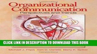 New Book Organizational Communication: Perspectives and Trends