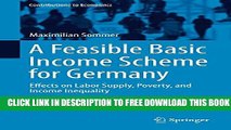 [PDF] A Feasible Basic Income Scheme for Germany: Effects on Labor Supply, Poverty, and Income