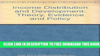 [PDF] Income Distribution and Development: Theory, Evidence and Policy Full Online