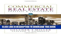 Collection Book Commercial Real Estate Analysis   Investments