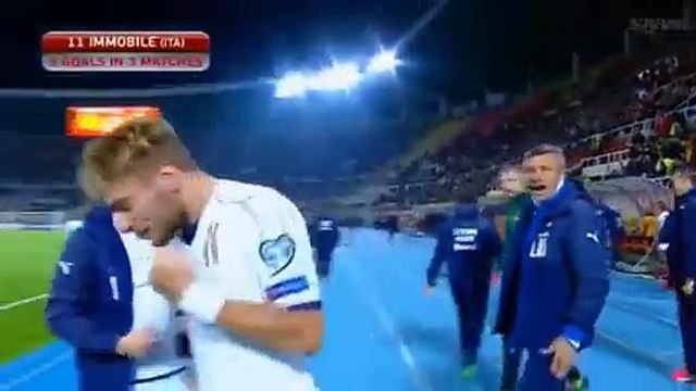 2-3 Ciro Immobile 2nd Goal - FYR Macedonia 2-3 Italy - 09.10.2016 HD