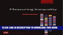 Collection Book Measuring Inequality (London School of Economics Perspectives in Economic Analysis)