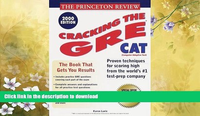 READ  Princeton Review: Cracking the GRE CAT, 2000 Edition FULL ONLINE