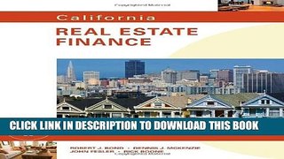 New Book California Real Estate Finance