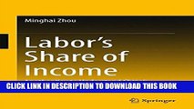 New Book Labor s Share of Income: Another Key to Understand China s Income Inequality