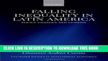 New Book Falling Inequality in Latin America: Policy Changes and Lessons (WIDER Studies in