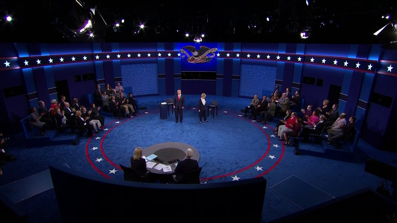 Harte Bandagen beim zweiten TV-Duell Clinton-Trump