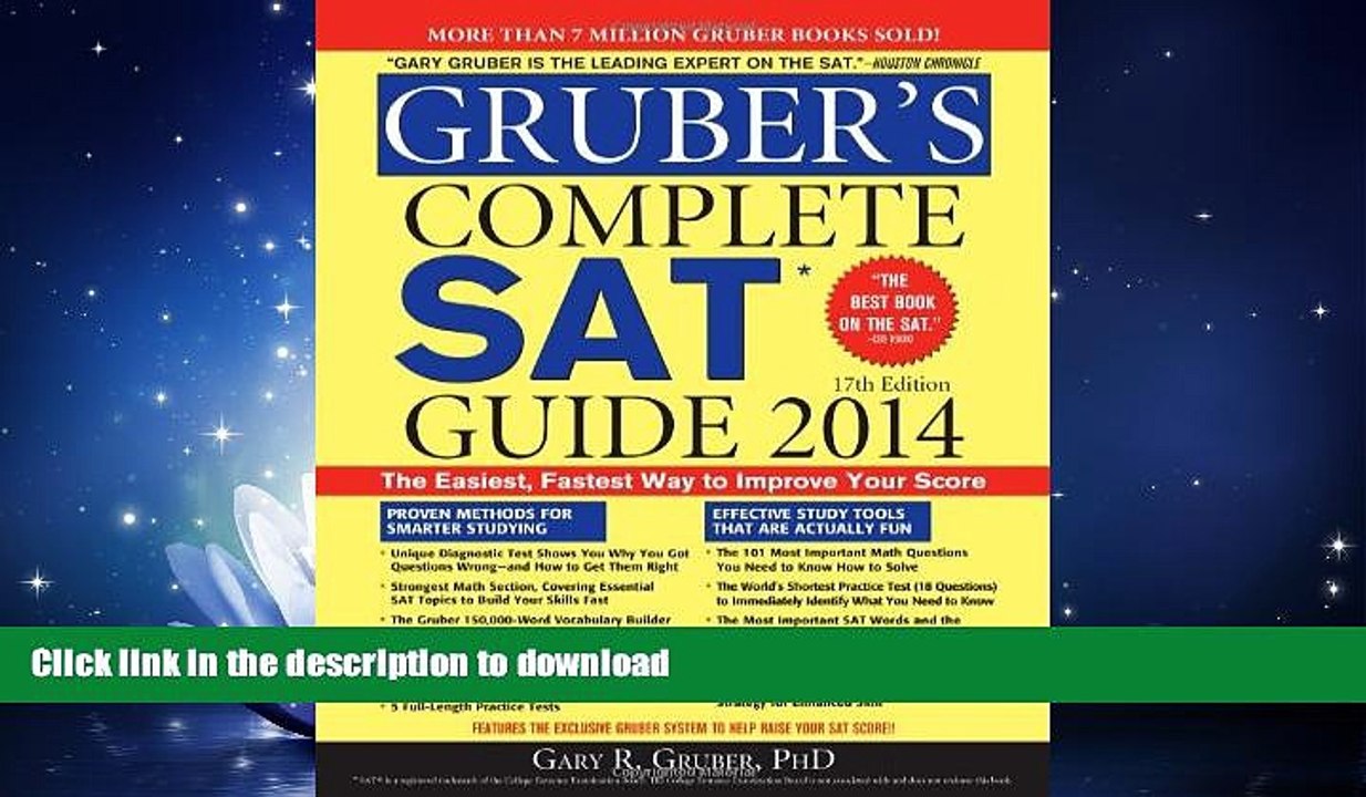 FAVORITE BOOK  Gruber s Complete SAT Guide 2014 FULL ONLINE