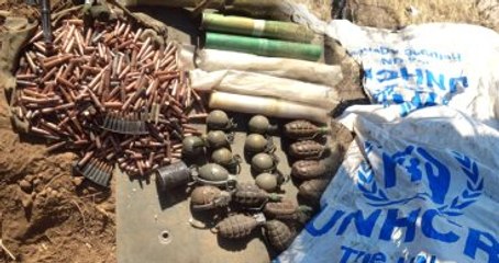 Hakkari'de Teröristlerin Cephaneliği Patlatıldı, BM Logolu Çuvallar Çıktı