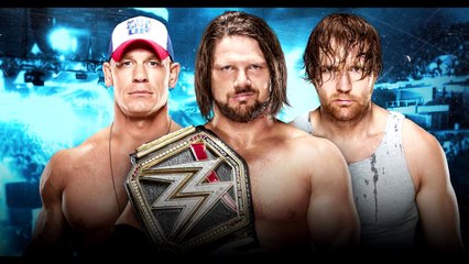 Download Video: John Cena Vs AJ Styles Vs Dean Ambrose No Mercy 2016 | WWE World Championship