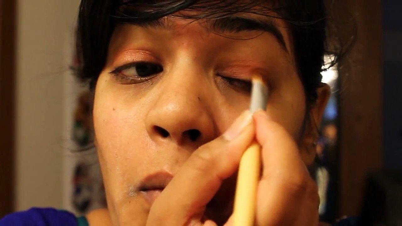 Get Ready With Me ☆Indian/Desi Simple everyday look using Coral eyeshadow and Outfit of the Day/OOTD