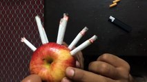 Il fume 7 cigarettes en même temps à travers une pomme... WTF