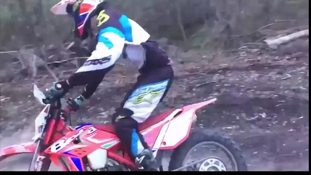 Motocross Tricks Using Trees