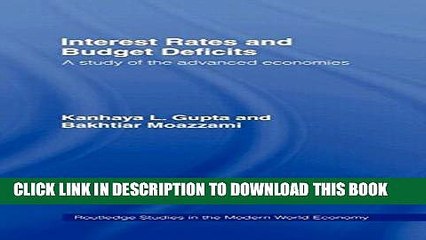 [Read PDF] Interest Rates and Budget Deficits: A Study of the Advanced Economies (Routledge