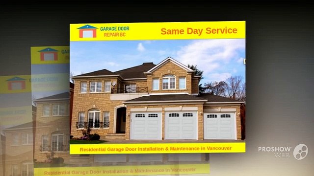 Vancouver Garage Door Repair & Installation Services