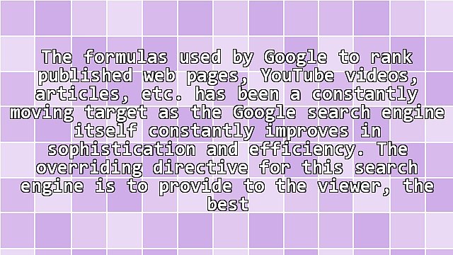 Understanding and Improving Your Google SEO Standings