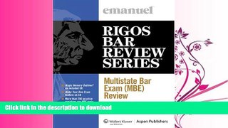 READ  Multistate Bar Exam (MBE) Review Set (Emanuel s Rigos Bar Review Series)  BOOK ONLINE