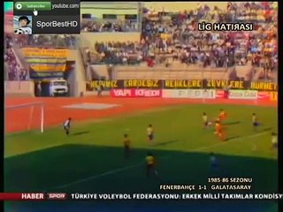 06.10.1985 - 1985-1986 Turkish 1st League Matchday 6 Fenerbahçe 1-1 Galatasaray