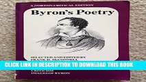[PDF] Byron s Poetry (Norton Critical Editions) Full Colection