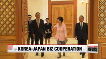 President Park meets Japanese biz leaders for greater economic cooperation