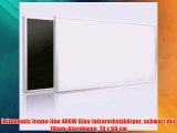 infranomic frame-line 400W Glas-InfrarotheizkÃ¶rper schwarz mit 10mm-Alurahmen 70 x 60 cm
