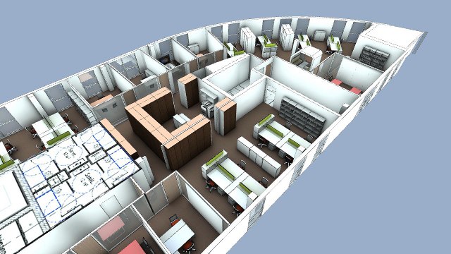 space planning, aménagement des bureaux de la direction de la gestion locative