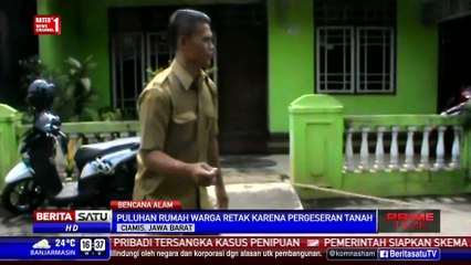 Puluhan Rumah di Ciamis Retak Akibat Pergeseran Tanah