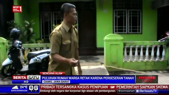 Puluhan Rumah di Ciamis Retak Akibat Pergeseran Tanah