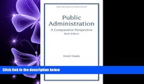 FAVORITE BOOK  Public Administration: A Comparative Perspective (6th Edition)