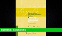 FULL ONLINE  Siegels Corporations: Essay   Multiple Choice Question Answers, Fifth Edition