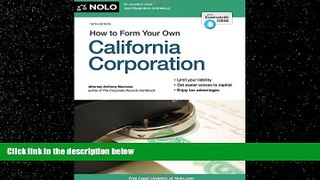 different   How to Form Your Own California Corporation