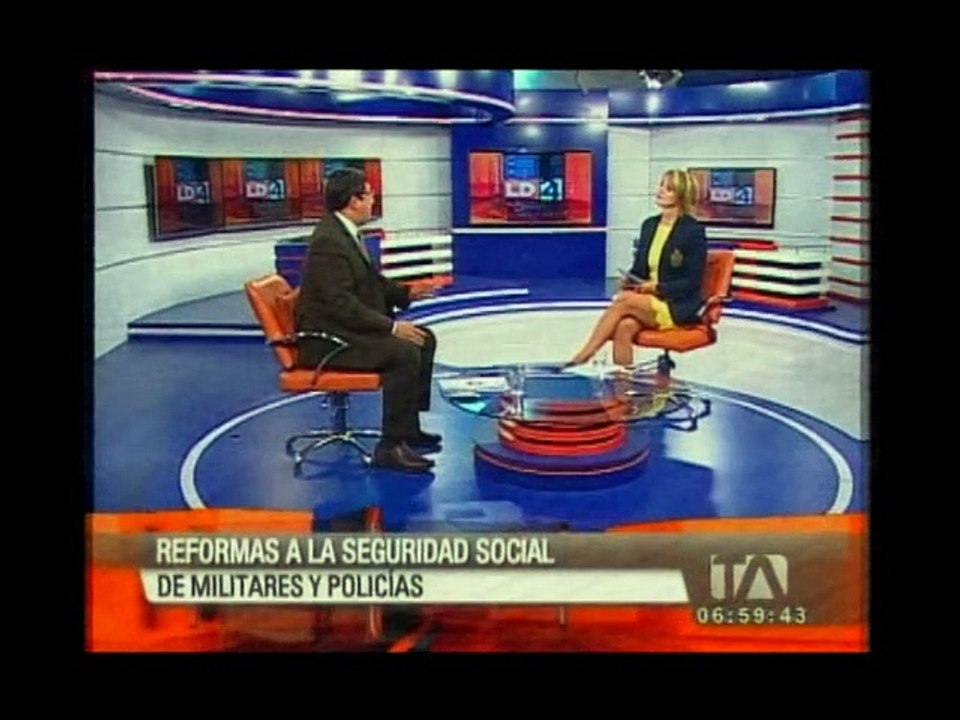 César Navas, ministro coordinador de seguridad, sobre reformas a la seguridad social de policías y militares