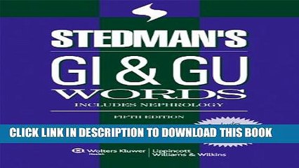 [PDF] Stedman s GI   GU Words (Stedman s Word Books) Popular Online