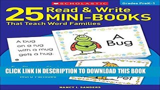 [PDF] 25 Read   Write Mini-Books That Teach Word Families: Fun Rhyming Stories That Give Kids