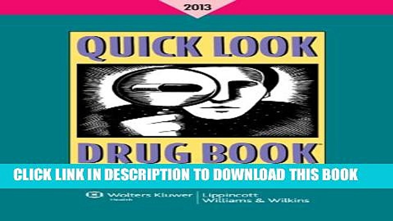 [PDF] Quick Look Drug Book 2013 Popular Colection