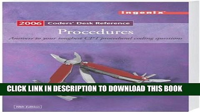 [PDF] Coders Desk Reference for Procedures - 2006 Full Online