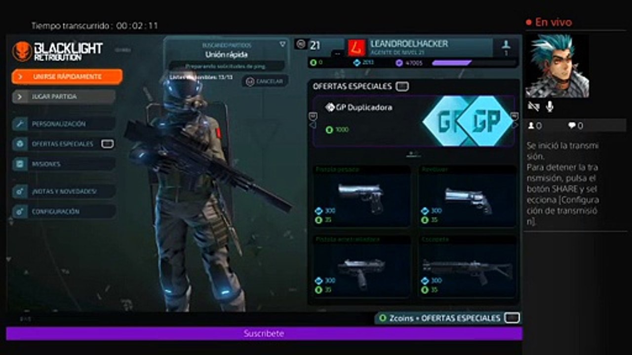 Transmisión de PS4 en vivo de black ligt REVOLUTION