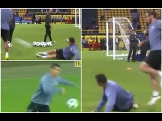 رونالدو يفقد اعصابه في تدريبات ريال مدريد ويقسو على زملائه ◄ ما رأيك بتصرفاته ؟