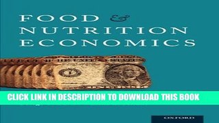 [PDF] Food and Nutrition Economics: Fundamentals for Health Sciences (Food and Public Health)