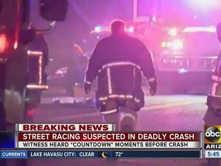 One dead in apparent street-racing crash along Central Avenue in Phoenix