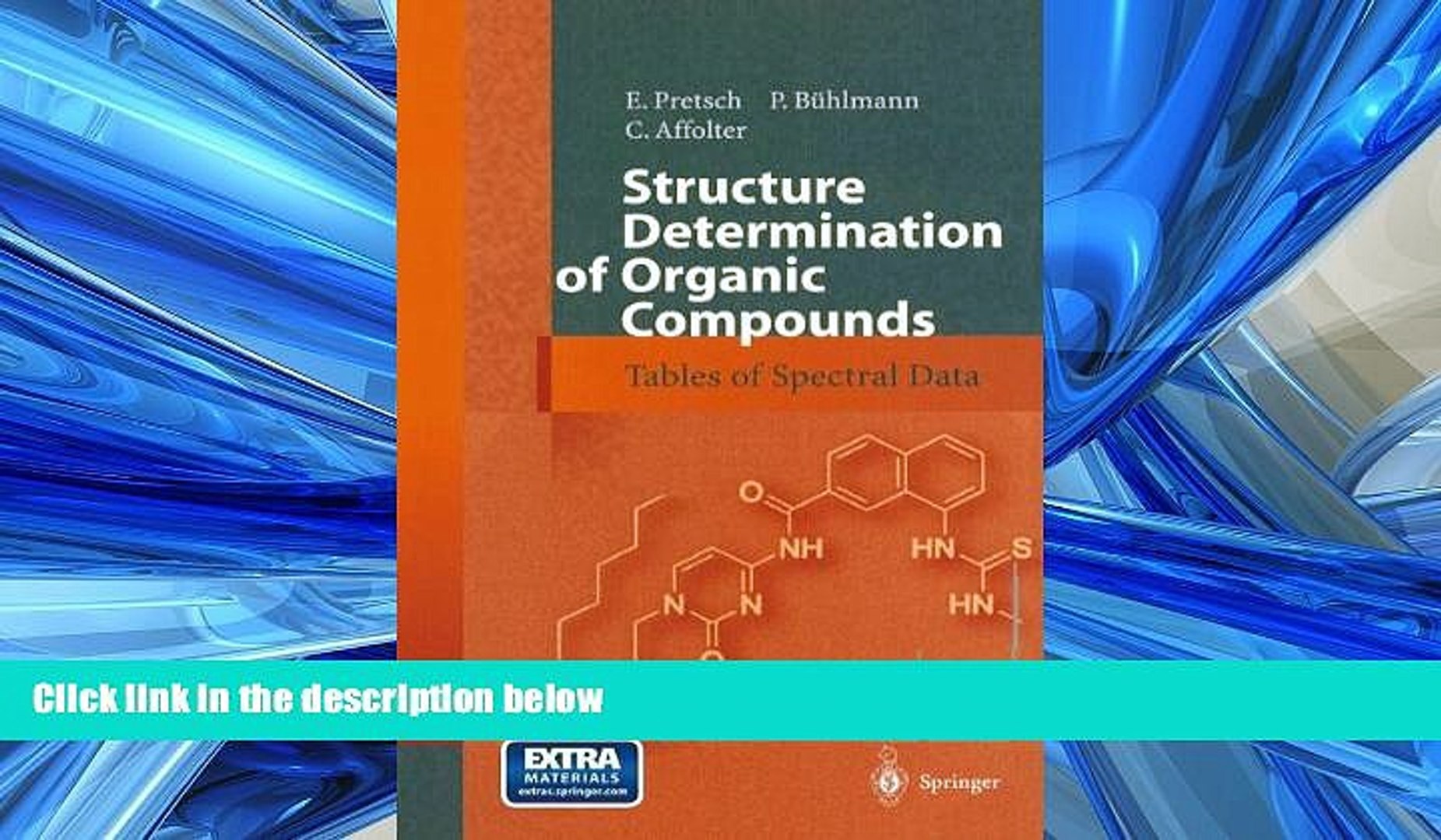 Enjoyed Read Structure Determination of Organic Compounds: Tables of Spectral Data