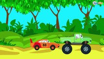 The Red Racing Car Adventures - Race in the City! Cars Cartoons for kids about Car Race