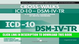 [PDF] Cross-Walks Icd-10 - Dsm Iv-Tr: A Synopsis of Classifications of Mental Disorders Popular