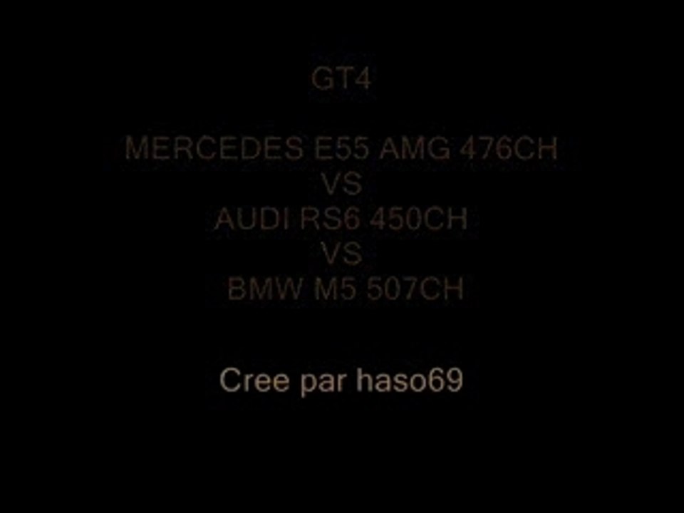 MERCEDES E55 AMG 476CH VS AUDI RS6 450CH VS BMW M5 507CH