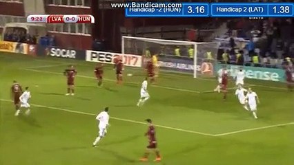 0-1 Ádám Gyurcsó Goal HD - Latvia 0-1 Hungary - 10.10.2016